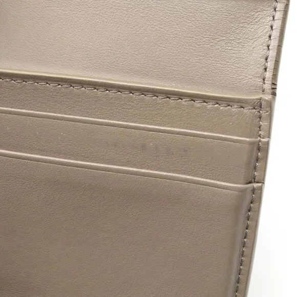 Celine Trifold Wallet Small Trifold Wallet Gray Beige Leather - Picture 6 of 11
